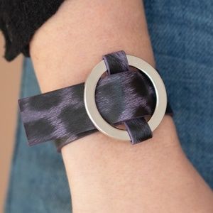 4 for $20 💜 Purple Cheetah 🐆 Leather Wrap Bracelet